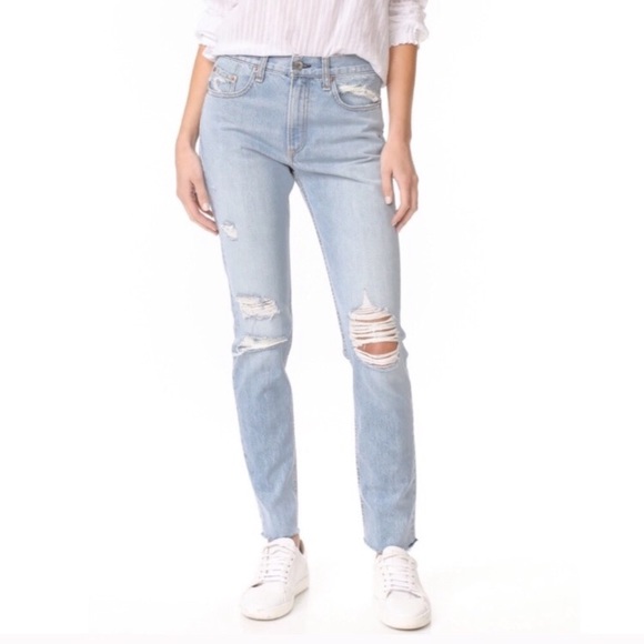 NWT Rag & Bone Marilyn Frayed hem Union Pool Jeans - Picture 4 of 8